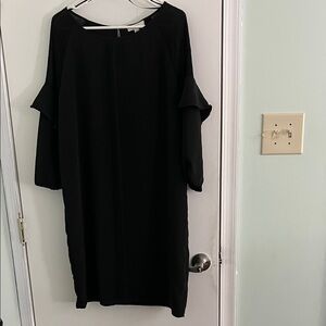 Halston Heritage Black Long Sleeve Dress